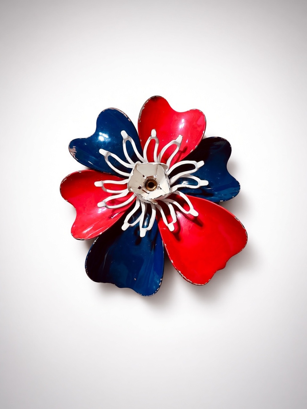 Patriotic flower Metal Vintage